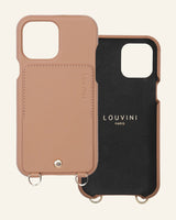 i-Phone Leder HANDYHÜLLE, LOU,  CAMEL