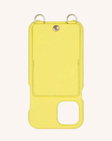 i-Phone Leder HANDYHÜLLE, LOU,  gelb
