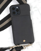 i-Phone Leder HANDYHÜLLE, LOU,  schwarz