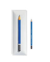 Porzellan Stiftablage -Staedtler Bleistift "Mars Lumograph, blau" M