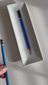 Porzellan Stiftablage -Staedtler Bleistift "Mars Lumograph, blau" M
