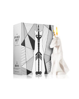 Einhorn Kerze PyroPet EINAR, weiss