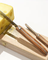 Käse- und Buttermesserset, Olivenholz
