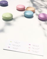 Macaron Seifen in edler 6er Cartonage, grau