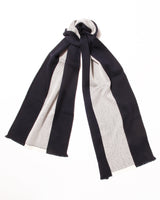 Schal aus Zegna Baruffa Garn, navy-striped