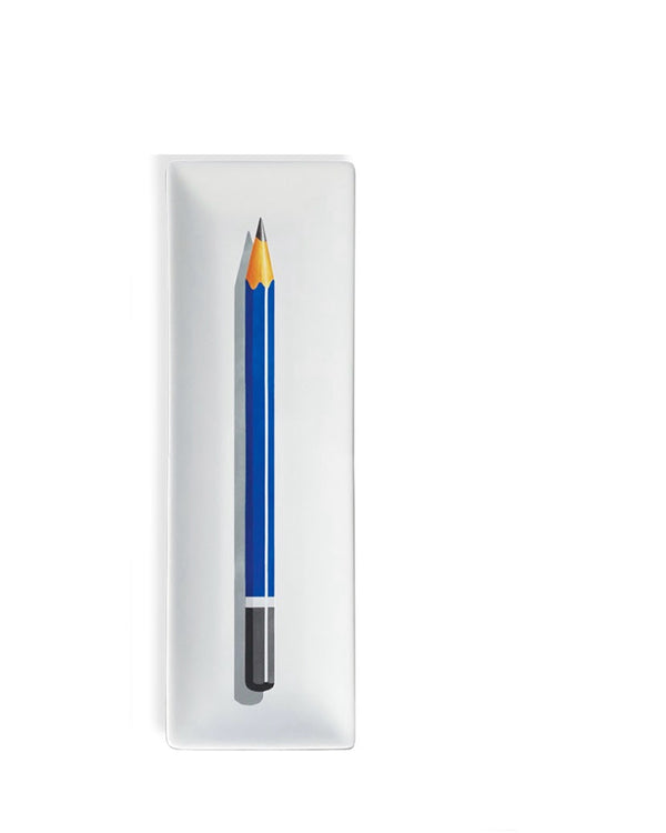 Porzellan Stiftablage -Staedtler Bleistift "Mars Lumograph, blau" M