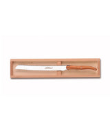 Baguette knife in olive wood box, Claude Dozoreme
