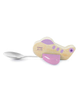 Children's spoon, airplane, lilac