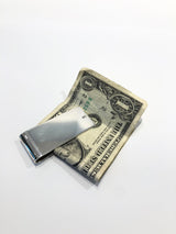 Smooth money clip - 925 sterling silver, engravable