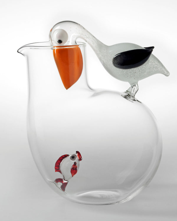 Carafe Pelican with fish