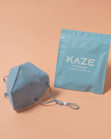 KAZE - certified FFP2 mask - powder blue