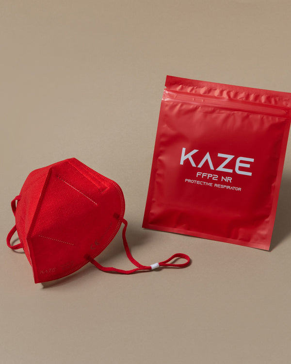 KAZE - zertifizierte FFP2 Maske - racing red