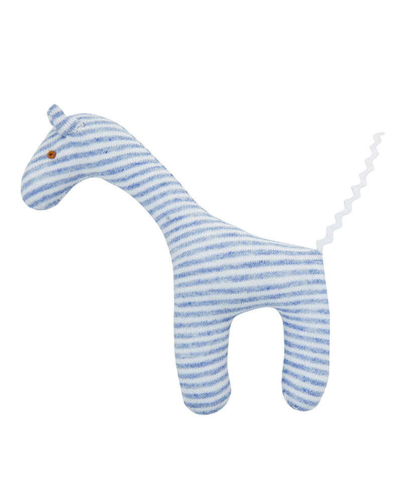 Giraffe, blue, white stripes