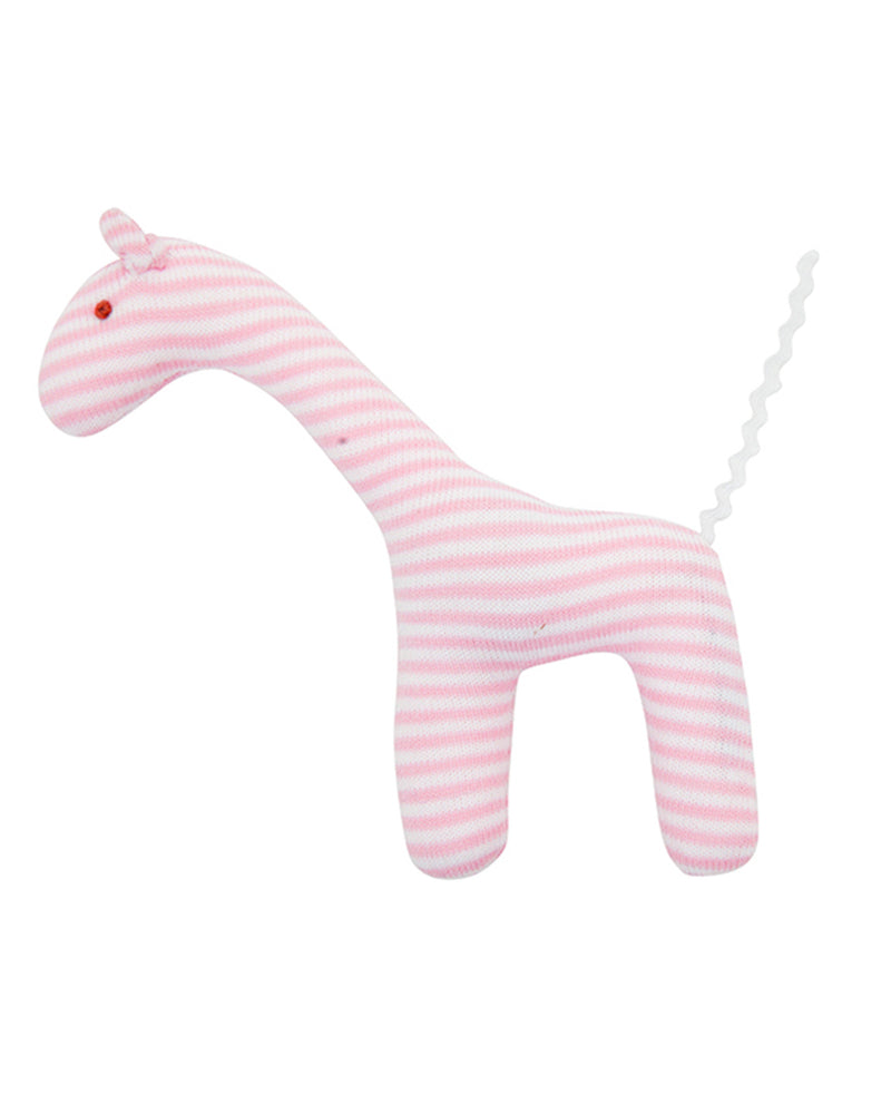 Giraffe, pink, white striped