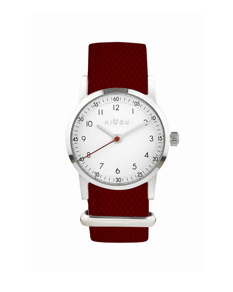 My first Watch, Farbe bordeaux Edelstahl