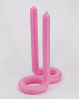 Twist Candle Lex Pot, neon pink